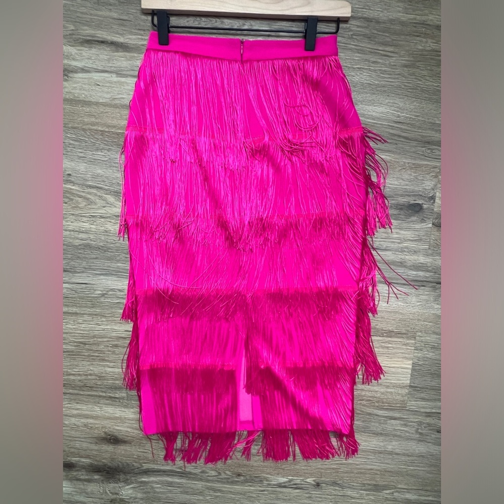 Women high waist paneled tassel skirt slim bodycon
pencil skirt stretch waist